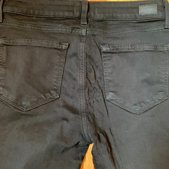 Paige sz 29 Verdugo Ultra Skinny Black Shadow Jeans - Picture 6 of 9